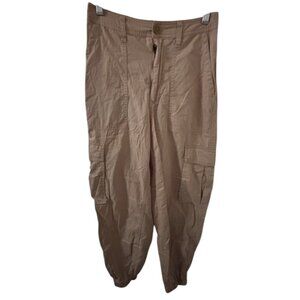 Abercrombie Cargo Pants Y2K Style Utalitarian Beige Parachute Baggy Over  Size S